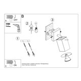  Zidna lampa MERIDA crna | shoptok.hr