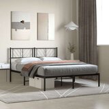 Metalni okvir za krevet s uzglavljem crni 120x200 cm Cijene