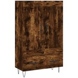 Maison Chic Visoka omara - Komoda - Predalnik dimljeni hrast 69,5x31x115 inženirski les, (21721918) | Shoptok.si