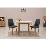 Woody Fashion vina 1053 - atlantic pine, anthracite atlantic pineanthracite extendable dining table & chairs set (3 pieces) Cene