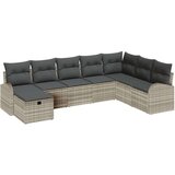  Set od 8 komada vrtnih kauča sa jastučićima svijetlosivi poli ratan | shoptok.hr