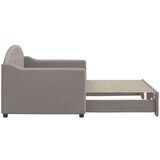  Dnevni krevet na razvlačenje smeđesivi 80 x 200 cm od tkanine | shoptok.hr