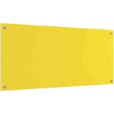 vidaXL Zaščita za kuhinjo 2 pcs Rumena 110 x 50 cm kaljeno steklo | Shoptok.si