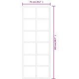  Klizna vrata s priborom ESG staklo i aluminij 76 x 205 cm | shoptok.hr