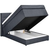 CARRYHOME POSTELJA BOXSPRING 120 cm x 200 cm , tekstil temno siva | Shoptok.si