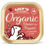 organic puppies dinner - piščanec, svinjina, govedina in riba - 150 g 150 g