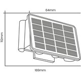  LED solarno zidno svetlo ALF LED/4W/1300 mAh 3000K IP54 crno | Eponuda.com