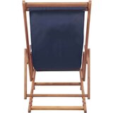  Sklopiva ležaljka za plažu od tkanine s drvenim okvirom plava | shoptok.hr