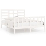  Okvir za krevet od masivne borovine bijeli 120 x 200 cm | shoptok.hr