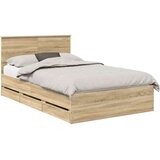  Okvir za krevet s ladicama Sonoma hrast 120 x 190 cm - sonoma hrast 120 x 190 cm | shoptok.hr