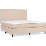  The Living Store Box spring postelja z vzmetnico kapučino 160x200cm umetno usnje - Box Spring Postelja, (21501390) | Shoptok.si