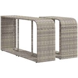 vidaXL 10-dijelni set vrtnih sofa poliratan s jastucima svijetlosivi | shoptok.hr
