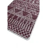 Extraordinario tepih za kupatilo, 70x120cm, Bordo-bijeli