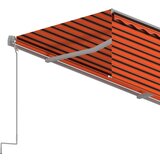  Tenda na ručno uvlačenje s roletom 4 x 3 m narančasto-smeđa | shoptok.hr