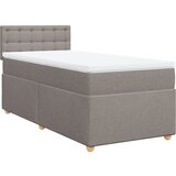 vidaXL Box spring postelja z vzmetnico taupe 80x200 cm blago, (21291820) | Shoptok.si