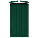  Vrtna ostava za drva od pocinčanog čelika 330x92x153 cm zelena | shoptok.hr