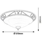 Rabalux athen plafonjera D37 E27 2x60W mat crna klasična rasveta Cene