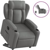 The Living Store Električni naslanjač s funkcijo vstajanja temno siv - Električni Naslanjač S Funkcijo Vstajanja, (21447207) | Shoptok.si