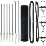 Euro Ograda s 7 šiljastih postolja 1 2x10 m Galvanizirani čelik Siva | shoptok.hr