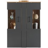 Modern Living Visoka Komoda Amare, Antracit, Barva Hrasta | Shoptok.si