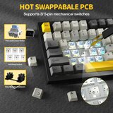 Attack Shark bežična gaming tastatur X820Ultra mehanička/trimode/tft screen/gasket/starry black | Eponuda.com