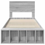  Krevetna konstrukcija Siva Sonoma 75 x 190 cm Konstruirano drvo | shoptok.hr