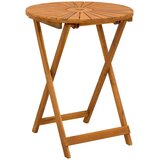  Preklopni vrtni stol Prirodna Ø60 x 75 cm Čvrsto drvo akacije - 60 cm | shoptok.hr