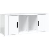 TV ormarić bijeli 100 x 35 x 40 cm od konstruiranog drva | shoptok.hr