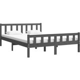  Za krevet od masivnog drva sivi 140 x 200 cm | shoptok.hr