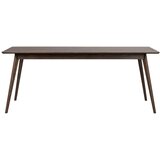 Rowico Temno rjava raztegljiva jedilna miza v hrastovem dekorju 90x190 cm Yumi – Cene