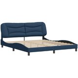 vidaXL Okvir za krevet s uzglavljem plavi 180 x 200 cm od tkanine | shoptok.hr