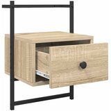  Noćni ormarići zidni 2 kom boja hrasta 35 x 30 x 51 cm drveni | shoptok.hr