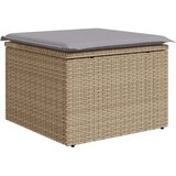  Set vrtne sofe 8-dijelni Bež i siva Ratan i tkanina Pravokutni | shoptok.hr