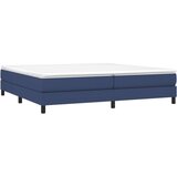  Krevet s oprugama i madracem plavi 200 x 200 cm od tkanine | shoptok.hr