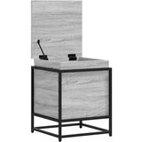 vidaXL Škatla s pokrovom siva sonoma 40x40x51,5 cm inženirski les | Shoptok.si