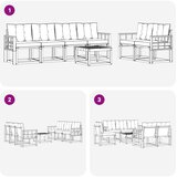 Set vanjskih sofa 7 kom. Prirodna i bež | shoptok.hr