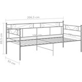  Okvir za krevet na razvlačenje sivi metalni 90 x 200 cm | shoptok.hr