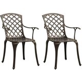  3-dijelni bistro set od lijevanog aluminija brončani | shoptok.hr