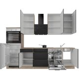 Flex-Well Kuhinjski Blok Capri, Črna. Hrast | Shoptok.si