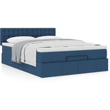  Otomanski krevet s madracem plavi 140x190cm od tkanine | shoptok.hr