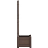  Vrtna sadilica s rešetkom 43 x 43 x 142 cm PP boja kave | shoptok.hr