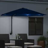  Vrtni suncobran S LED lampica Azurnoplava 248 x 248 x 148 cm | shoptok.hr