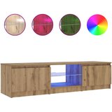 TV ormarić s LED svjetlima Artisan hrast 140x40x36 cm | Eponuda.ba