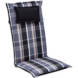 Blumfeldt Elbe, navlaka, navlaka za fotelju, visoki naslon, vrtna stolica, Dralon, 50x120x8cm | shoptok.hr