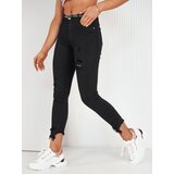DStreet FAROL women's denim trousers black Cene