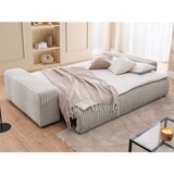 Ropez Svijetlo siva sklopiva/s prostorom za odlaganje sofa od samta 260 cm Justin – | shoptok.hr