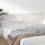  Uzglavlje za krevet bijelo 205,5x4x100 cm od masivne borovine | shoptok.hr