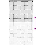 Rolo zavjesa za tuš s kazetom 130x240 cm širina tkanine 126 cm | shoptok.hr