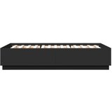 vidaXL Okvir kreveta crni 120 x 200 cm od konstruiranog drva | shoptok.hr