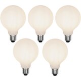 LUEDD Komplet 5 E27 LED svetilka s 3-stopenjsko zatemnitvijo G95 motno steklo 5W 550 lm 2700K | Shoptok.si